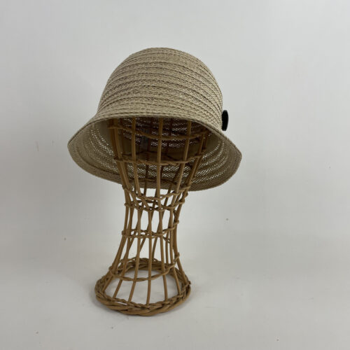 Chapeau de paille clochant écru