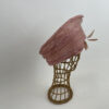 Bandeau en fibre de buntal perlé rose