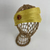 Bandeau en fibre de banane jaune citron