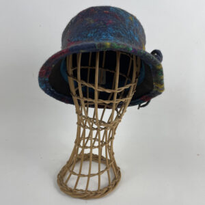 Chapeau cloche en feutre nuno bleu nuit