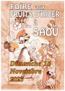Foire aux Fruits d'Hiver à Saoû (26) le 3ème dimanche de novembre