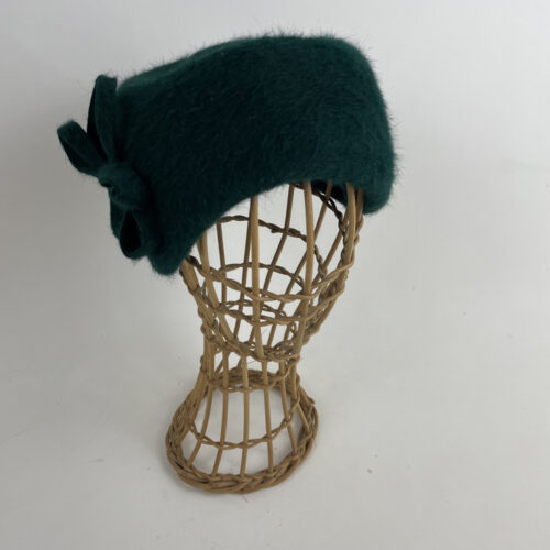 bonnet en feutre flamand vert bouteille