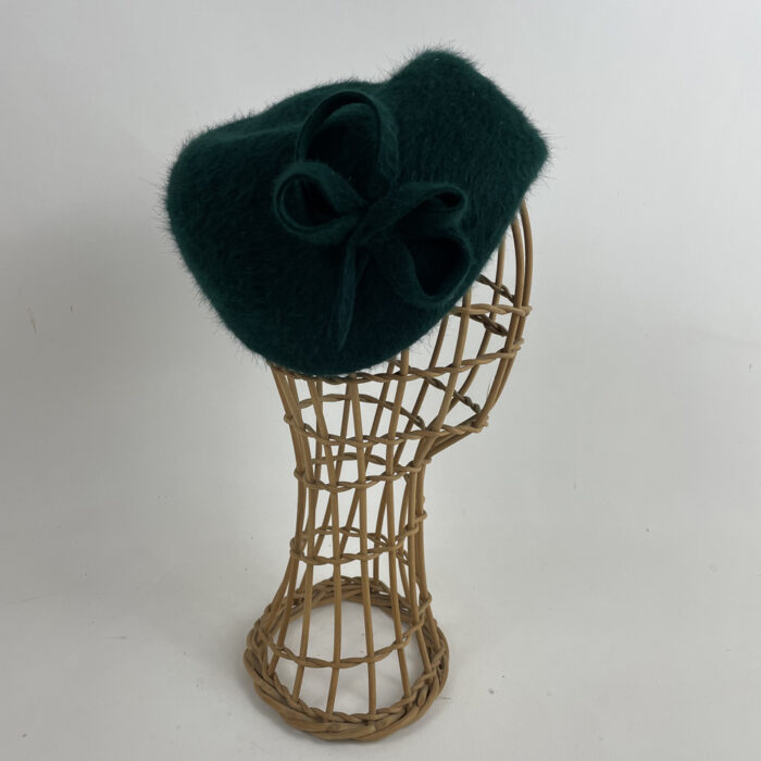 bonnet en feutre flamand vert bouteille
