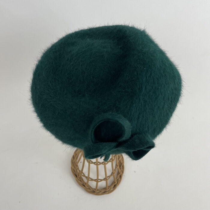 bonnet en feutre flamand vert bouteille