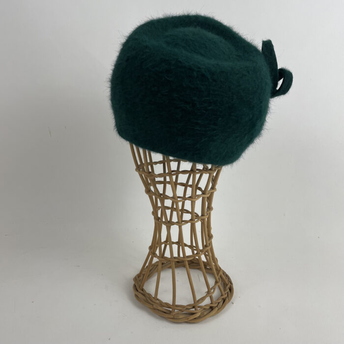 bonnet en feutre flamand vert bouteille