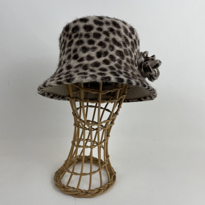 Cloche en feutre flamand leopard