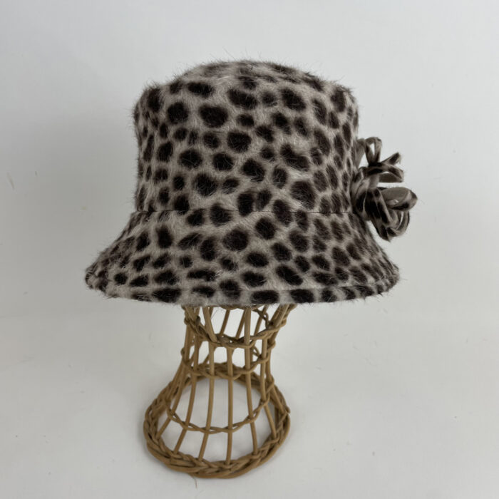 Cloche en feutre flamand leopard