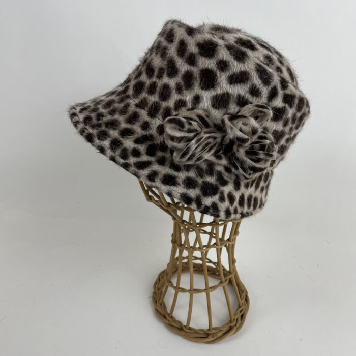 Cloche en feutre flamand leopard