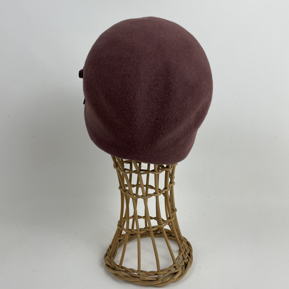 Cloche en feutre taupé marron glacé