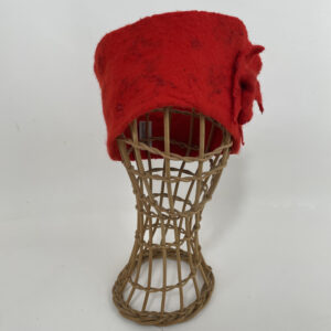 Bandeau en feutre nuno rouge