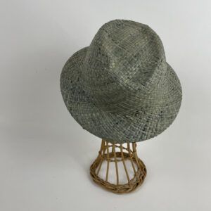 Chapeau de paille en rafia vert