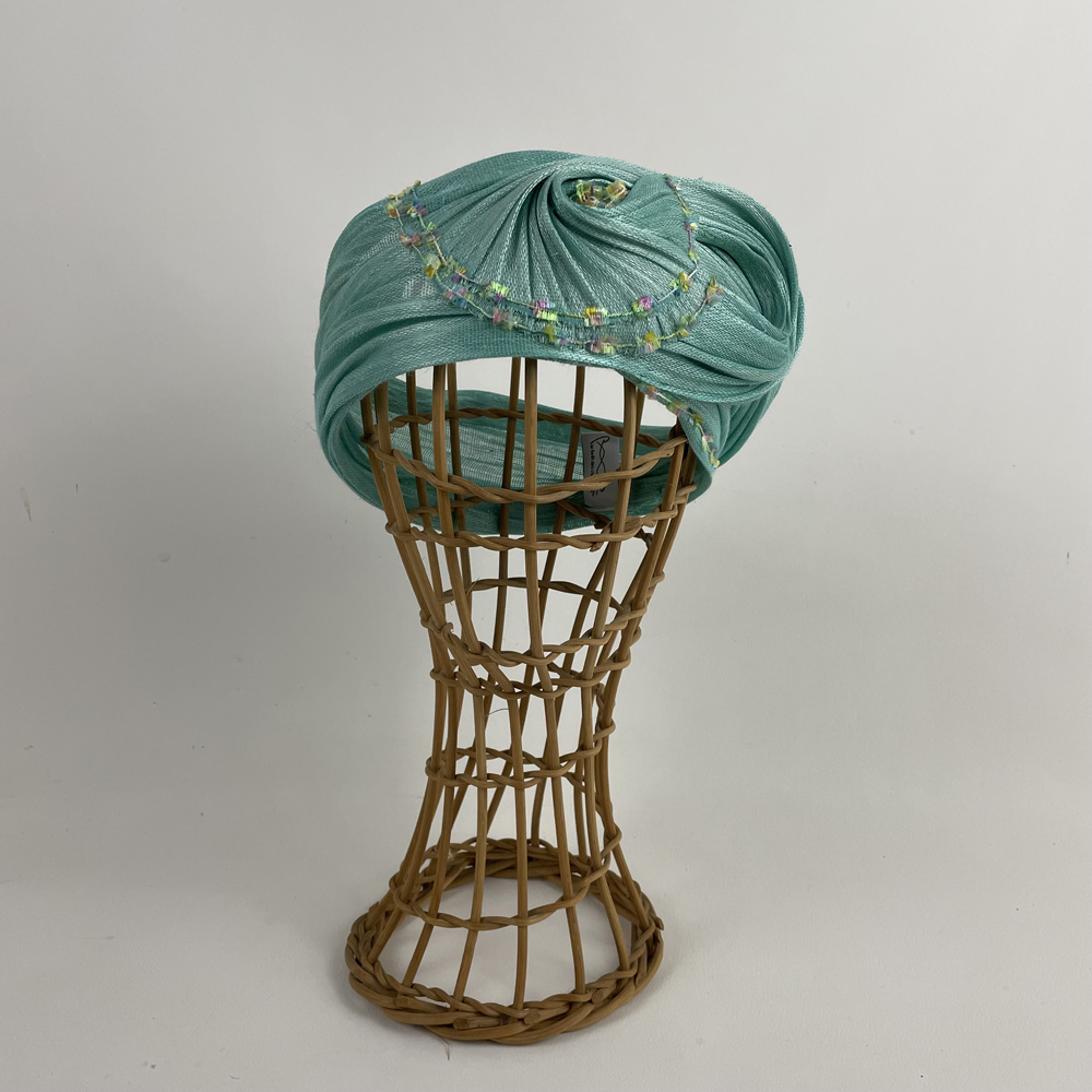 Bandeau en fibre de banane vert d'eau