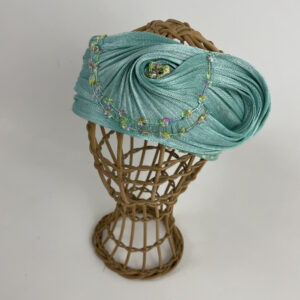 Bandeau en fibre de banane vert d'eau