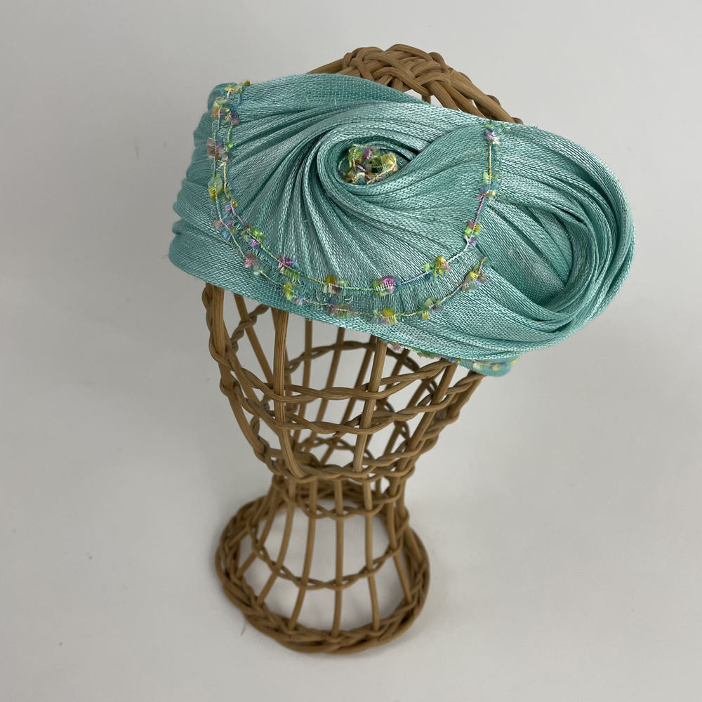 Bandeau en fibre de banane vert d'eau