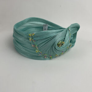 Bandeau en fibre de banane vert d'eau