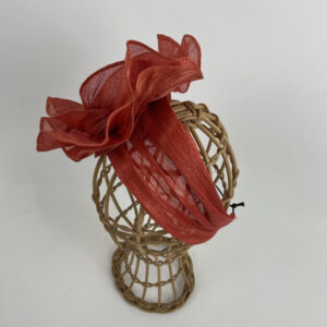 Bandeau en fibre de banane orange