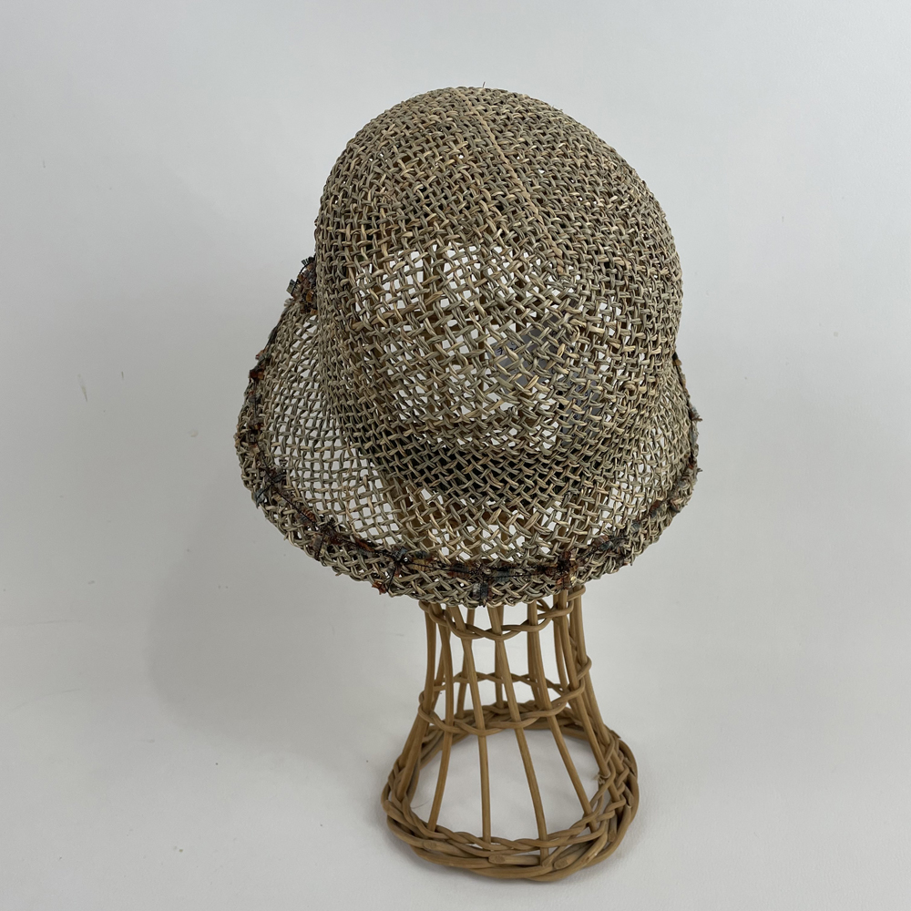 Chapeau cloche en jonc de mer